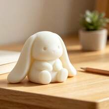 Creative 3D Printed White Lop Rabbit Desktop Office Study Decoration - Lop-eared Rabbit - View 2