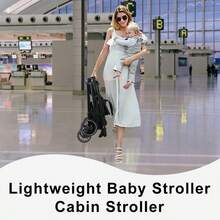Lightweight Baby Stroller, Foldable Stroller, Widened Sunshade With Zipper, One-Touch Collection, Adjustable Backrest, Breathable Mesh, Easy To Carry, Suitable For Travel - 黑色 - 查看 4
