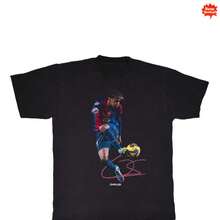 Heavyweight Polyester T-Shirt Tops Women - 黑色 - 查看 1