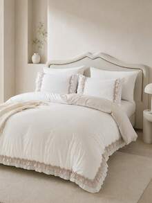 White and Beige Two-tone