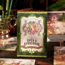 30 Sheets/Bag Postcards Open A Fairy Tale Book Series Vintage European Fairy Tale Style Writable Cards Commemorative Cards Desktop Message Cards - Postcard - View 1
