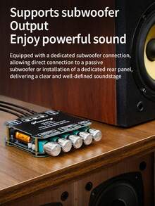 YS-MT21 50W * 2+100W 2.1-Channel Bluetooth Digital Amplifier Module With High, Low, And Super Bass Tones - Black - View 10
