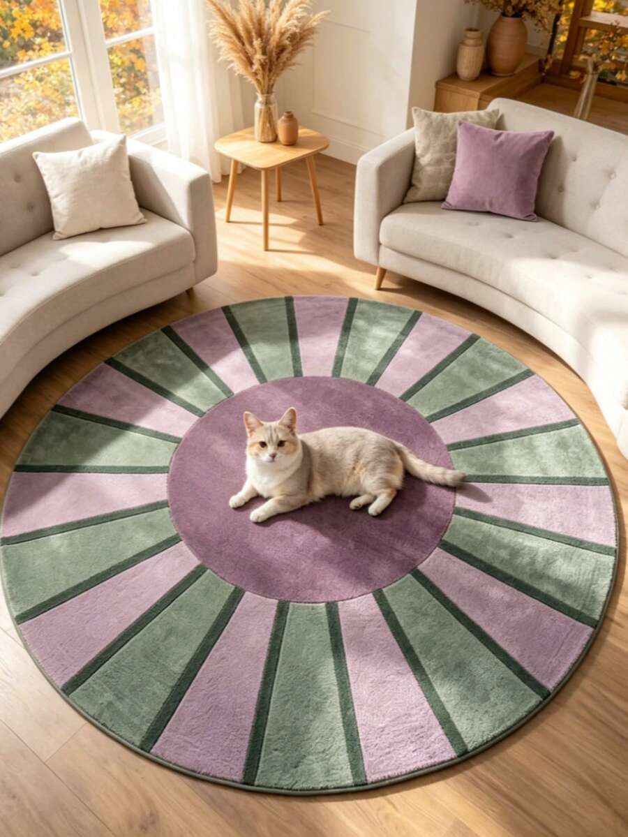 1pc Morandi Color Minimalist Autumn/Winter Artistic Rug, Decorative Carpet, Living Room Rug, Bedside Plush Rug, Autumn/Winter Rug, Thick Rug, Large Living Room Rug, Bedroom Rug, Living Room Home Decor, Outdoor Rug, Washable Rug - Multicolor 2 - View 1