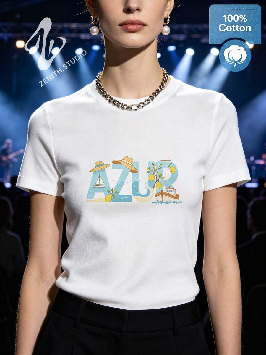 Women T-Shirts - 白色 - 查看 1