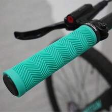 MOTSUV Mountain Bike Bicycle Riding Non-Slip Soft Handlebar Grips Set, Universal Lock-On, Rubber + Silicone Brake Grip Protector Kit - Multicolor - View 10