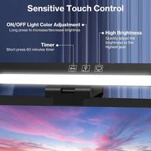 Lampu Monitor RGB yang Dapat Diredupkan Bertenaga USB, Lampu Gantung Layar Komputer yang Dipasang di Dinding, Lampu Strip Layar PC Pelindung Mata, Cocok untuk Bermain Game, Belajar, Kerja Kantor, dan Membaca - Satu-Ukuran - View 9