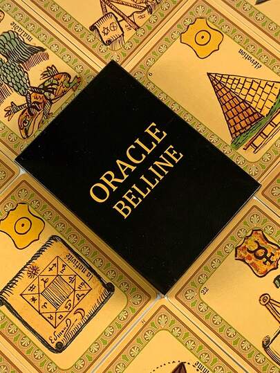 1 BoxBelen Oracle Cards 53 Cards, French Astrology Divination Deck With Guidebook, 7 Planets Oracle Cards For Beginners