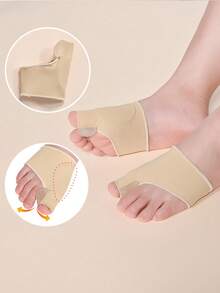 COSYLEE 1 Pair/3 Pairs Toe Pads, Forefoot Cushion, Comfortable Breathable Toe Covers, Washable And Reusable - Beige-external - View 3