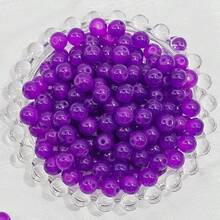 100pcs/8mm Smooth Round Beads Spacer Beads, Suitable For DIY Jewelry Making, Perfect For Bracelets And Necklaces, Decorative Beads, Smooth Round Beads, 24 Colors Available - Multicolor - View 9