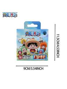 TOEI ANIMATION 1PC One Piece Officially Licensed Blind Box Random Cartoon Image Cute Surprise Car Keys Backpack Hanging Ornaments Collectibles Birthday Gift - Multicolor - View 3