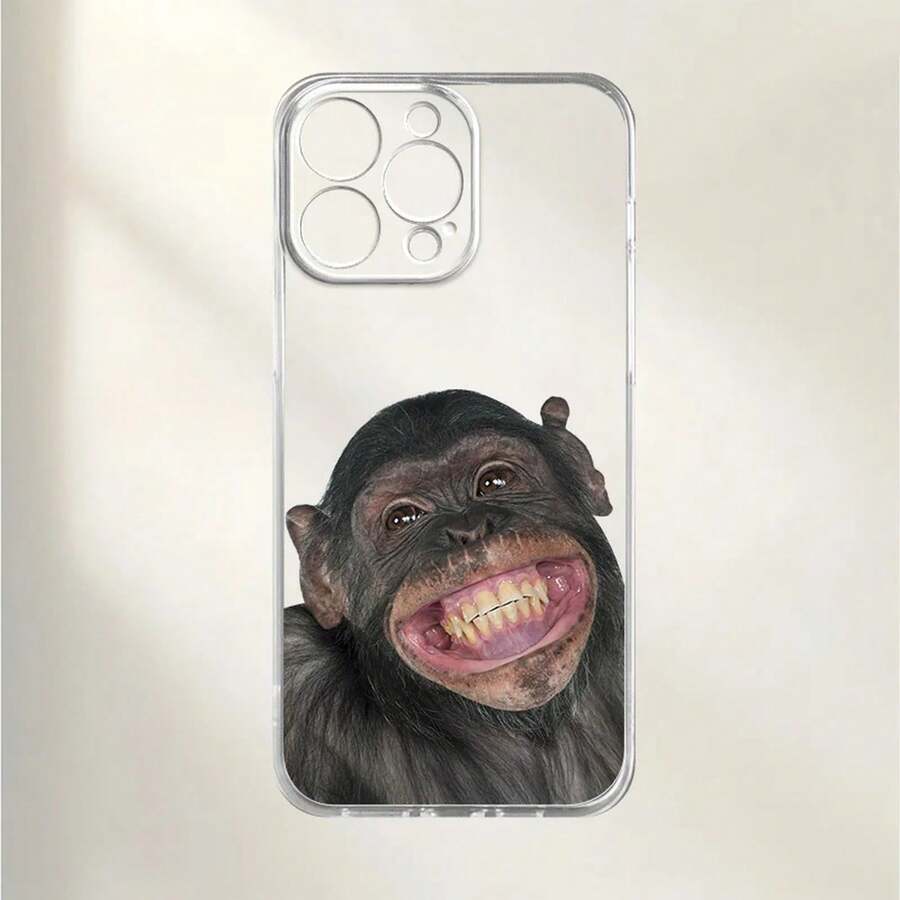 Gorilla Pattern Phone Case Suitable For IPhone 17 16 15 14 13 12 11 Pro/Max/Plus Transparent Anti Drop Back Cover - ™ - 查看 1