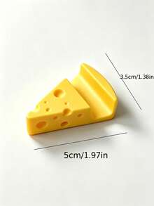 1pc Cheese Phone Stand, Cheese Keychain, Creative Desktop Decor, Suitable For Living Room, Kitchen, Bedroom, Office Workers, Desktop Ornament, Home Storage, Home Accessories, College Dorm Essential, Back To School, Halloween, Christmas Gift Essential - Multiple Styles - View 4