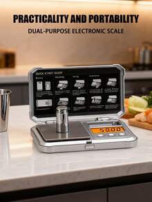 1 Small Electronic Scale, Gold Scale, Jewelry Scale, Powder Scale, Coffee Scale, Gold And Silver Two Kinds Of Spraying, Suitable For Daily Measurement Of Precious Metals, Jewelry, Jewelry Small Objects, Not Including Batteries - Multicolor - View 8