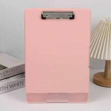 Multifunctional Folder, A4 Size Plastic Clipboard With Storage Space, Nurse Clipboard With Independent Pen Slot, Multifunctional Document Clipboard With Writing Pad, Large Capacity For Papers, Files And Documents, Suitable For Office Work - Folder - View 5