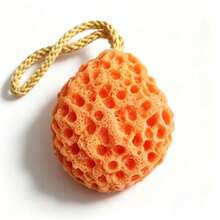 4 Packs Honeycomb Bath Sponge Set With Hanging Rope, Soft Exfoliating Body Shower Scrubber Ball, Reusable Bathroom Cleansing Tool, Includes Green, Orange, Purple, Yellow - A - View 9