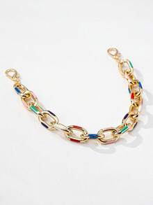 1pc Women's Fashion Hat Chain - Geometric Design, Versatile Baseball Cap Accessory Suitable For Party Outfits And Daily Style - Multicolor - View 3
