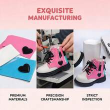 Creative Personalized Fashion Design Zipper Streetwear New Versatile Colorblock Boots - Multicolor - View 7