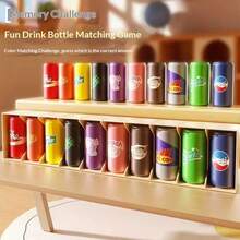 Memory Bottle, Beverage Matching Game, Desktop Multi-Player Interactive Color Matching Guessing Game, Decorative Ornament, Storage Rack, Shelf, Halloween Decoration, Back To School Gift, Home Decor - Multicolor - View 8