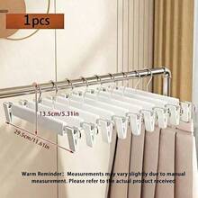 1/5/10pcs Pants Rack Hanger For Pants And Coats, Seamless Non-Slip Extendable Closet Storage Rack, Pants Clips, Room Decor, Home Decor, Bedroom Decor, Short Skirts, Shoes, Jeans, Boots, Midi Skirts, Spring, Minimalist, Summer Tops - White - View 8