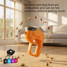 Pet Treat Launcher Toy, Cat & Dog Interactive Training Reward Gun, Slow Feeding Puzzle Toy, Boredom Relief Indoor Outdoor Interactive Toy, Suitable For Large Medium Small Pets, Battery Not Included - Multicolor - View 8