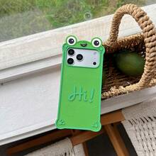 Lolla 1件可愛青蛙手機殼,適用於 iPhone 13/14 Pro Max/12/13 Pro Max,新款防摔矽膠保護軟殼,全包覆,可愛女性風格,15/16/17 - 彩色 - 查看 9
