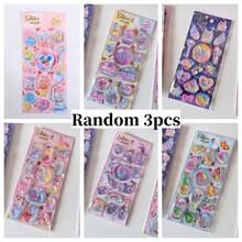 Glitter Magic Liquid Shaker 3D Puffy Stickers Cute Unicorn Fruit Cake Sequins Floating Sticker Kawaii Journal Scrapbooking Card Decor DIY Korean Stationery - Color - View 12