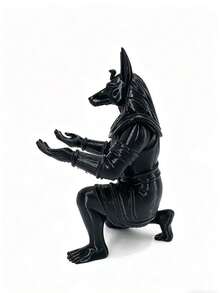 Ancient Egyptian Anubis Themed Creative Pen Holder | Desktop Decor/Storage Dual-Use Jackal Head God Design | Suitable For Study/Office/Student Dormitory Ancient Themed Decorative Gift - Ancient Egyptian Anubis Themed Creative Pen Holder - View 5