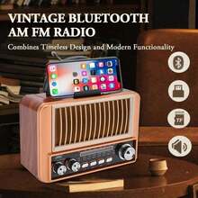 Radio Tuning Knob Radio, Usb Tf Card Radio, Mp3 Radio Player, Rechargeable Radio, Built-In Lithium Battery Radio, Multi Function Transistor Radio, 1200mAh Radio Battery, Portable Music Speaker With Radio - View 3