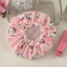 Multi-Color Sanrio Series Cute Printed Shower Cap, PVC Material, Suitable For Bathroom, Kitchen And Travel Use, Perfect Gift For Birthday, Party, Halloween, Christmas, Back To School Season (Mixed Set Randomly Sent) - Multi-color (Style Randomized) - View 3