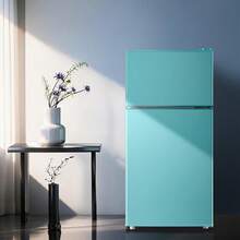 WANAI Mini Refrigerator With Top Freezer 43 Liter Dual Door Small Refrigerator With 7-Level Adjustable Thermostat For Office, Blue - US B Type Plug(110-127V) - View 8