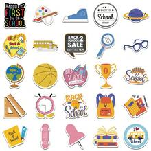 50pcs Back To School Stickers DIY Office Stationery Decoration Cute Stickers Fun Reward Stickers For Kids - Multicolor - View 7