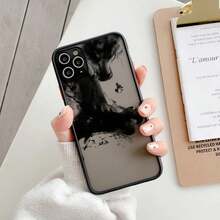 Dragon Pattern Ink Brush Painting Phone Case For IPhone X XR XS 16 15 Plus 17 Pro Max 16 15 12 13 14 11 Pro Max Back Cover Funda - 黑色長款 6 - 查看 11