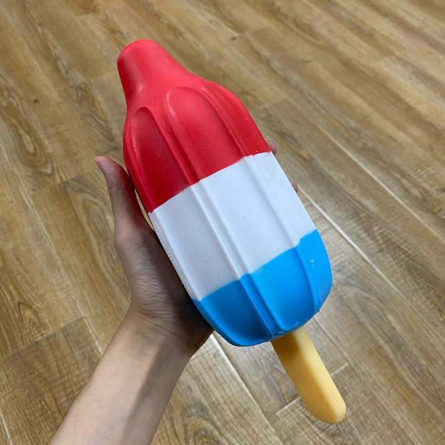 1pc New Oversized Realistic Pencil Rocket Popsicle Squishy Slow Rebound Stress Relief Toy Venting Toy [Random Style & Color]