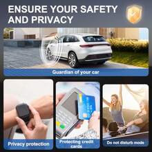 Faraday Box With Faraday Bags For Car Keys, Car Key Signal Blocking Box, Keyless Entry Car Key  Protector Anti-Theft Shielding Cage - A - View 5