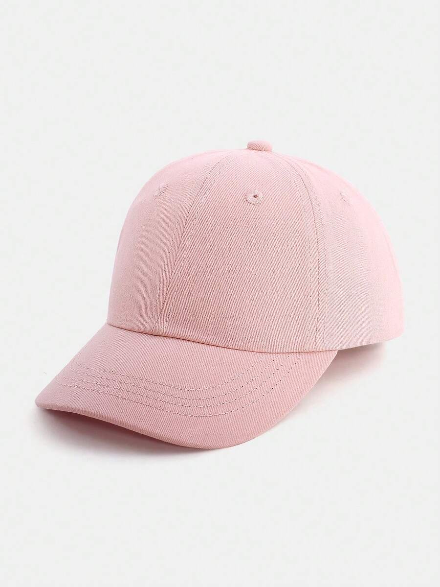 1PC Solid Color Adjustable Baseball Cap For Kids Outdoor Sun Protection - Skin Color - View 1