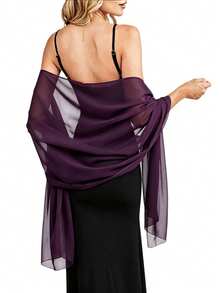 Women's Chiffon Shawl Scarf, Soft Breathable Multi-Color Elegant Long Headscarf, Suitable For Bridal Party, Graduation Ceremony, Beach Vacation - Multicolor - View 21