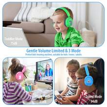 JBUNION Headphone Nirkabel Bluetooth Over-Ear Kakabomi untuk Anak-anak, Pelajar, Remaja, Kontrol Volume 75/85/94dB, Headphone Nirkabel Bluetooth yang Dapat Dilipat dan Diputar - View 9