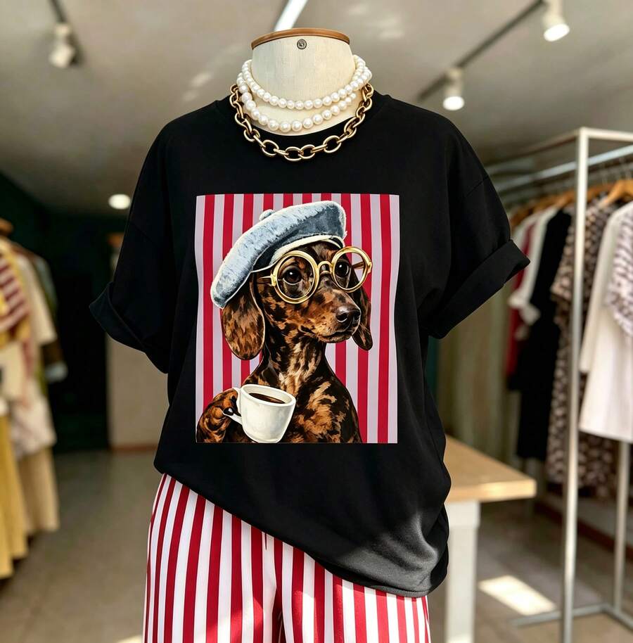 Women T-Shirts - Black - View 1
