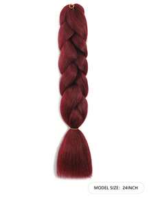 3pcs/Set 24-Inch Ombre Pink Synthetic Braiding Hair Extensions, Cocok Untuk Box Braids, Gaya Rambut Liburan Dan DIY, Ekstensi Rambut Kepang Lembut Dan Halus Untuk Wanita - MultiWarna - View 28