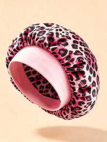 CONFLASS Butterfly Print & Leopard Silk Sleep Cap, Elastic Wide Band, Anti-Frizz Night Hair Bonnet, Suitable For Curly And Natural Hair, Back To School Dorm Essential Hair Care Accessory, Soft And Smooth Sleep Headwear, College Student Hair Care Gift - Multicolor - View 4