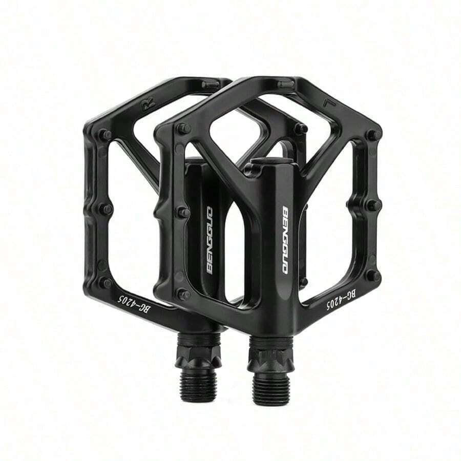 1 Set Aluminum Alloy Mountain Bike Pedals, Wider Non-Slip Bearing Pedals, Suitable For Road Bikes And Bicycles - Multicolor - View 1