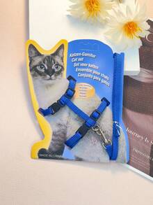 Cat Traction Rope I-Shaped Chest Back Cat Traction Rope Unrestricted Cat Anti Slip Chest Strap Pet Cat Rope Outdoor Walking Cat Artifact - Multicolor - View 13