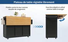 Mobile Storage Islands - Black - View 1