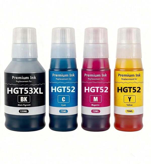 4 Tinta Compatible Con Hp Gt53xl Gt52 5810 Ink Tank 115 315