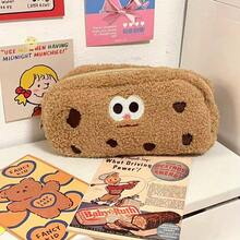 Cartoon Cookie Storage Bag, Large Capacity Soft Cute Funny Shaped, Multi-Functional Dual-Use Student Pencil Stationery Case, Portable Cosmetic Storage Bag Coin Purse, School Supplies, Daily Storage, Holiday Gift - A - View 11