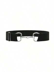 1pc Unisex Leather Belt With Horseshoe Buckle, Suitable For Equestrian Sports, Daily Wear And Fashion Styling - Multicolor - View 7