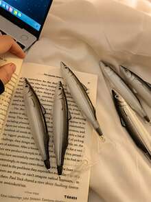 3支隨機發送黑色中性筆，趣味鹹魚造型筆，開學季，開學第一天 - 彩色 - 查看 8