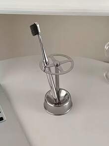 Tempat Sikat Gigi Gaya Industri Minimalis, Wadah Pasta Gigi, Cocok untuk Penyimpanan Sikat Gigi di Kamar Mandi dan Meja Rias, Kuas Makeup, Pulpen, dan Perlengkapan Mandi, Kotak Penyimpanan Dekoratif untuk Meja. - MultiWarna - View 6