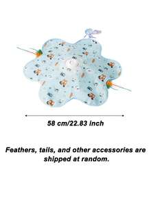 Automatic Interactive Cat Toys 360° Irregular Movement Simulating Prey, Hands-Free, USB Rechargeable, Smart Sensing Rotation Cat Teaser Wand , Stimulating Hunting Instinct, Self-Entertainment Tool Pet Toys Automatic Cat Toys - Blue - View 10