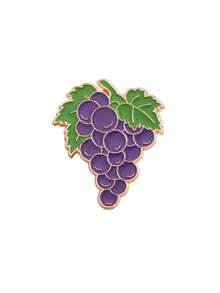 1/4pcs Purple Plant Metal Brooch, Fresh Elegant Low-Key Versatile Lightweight Alloy Non-Fading, Pin On Coats Scarves Bags To Create Gentle Elegant Atmosphere Outfit - Multicolor - View 11